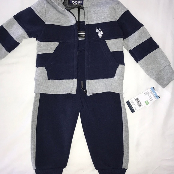 baby boy polo sweat suit